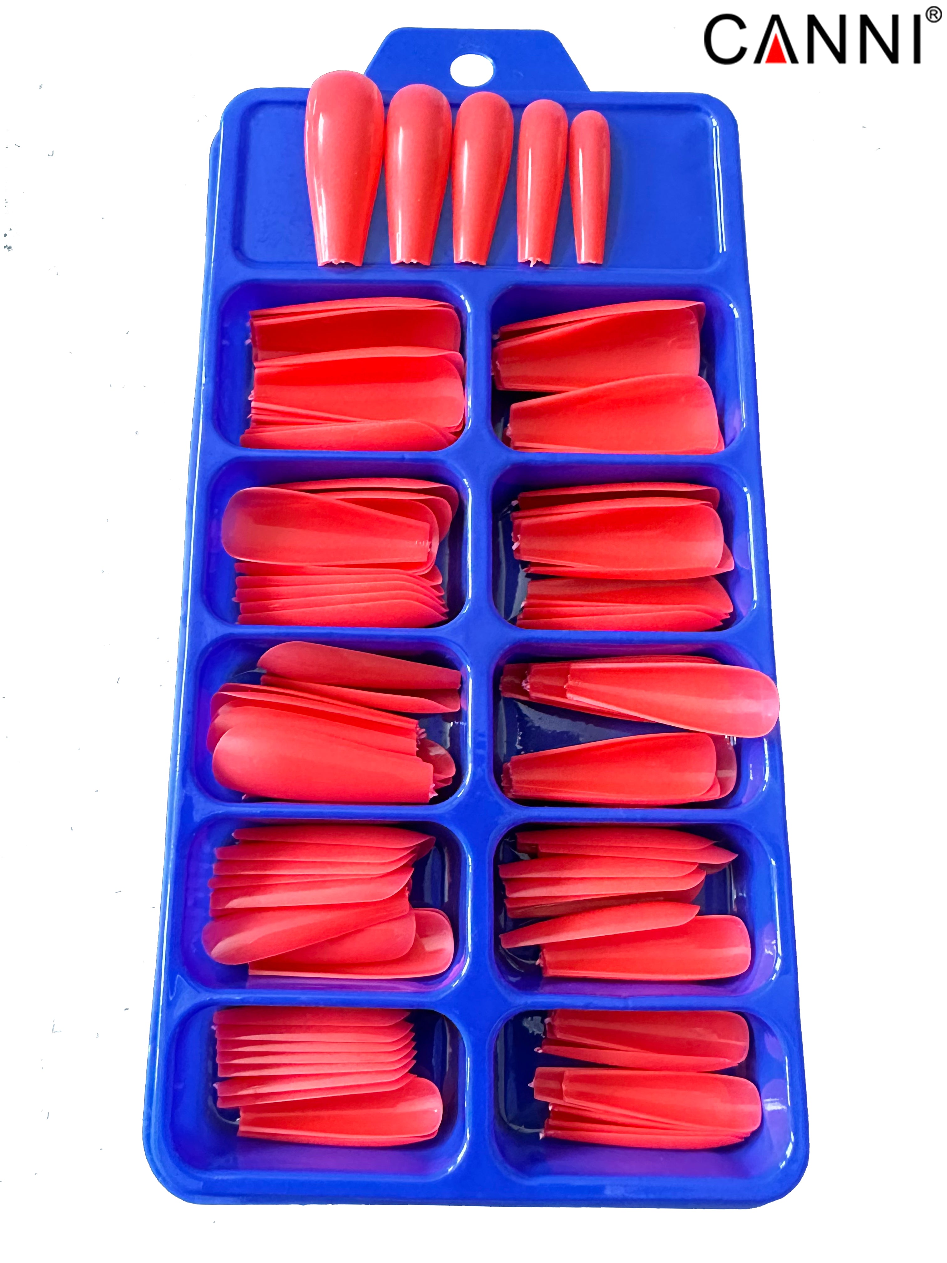 CANNI 100pcs Long Coffin False Full Cover #142