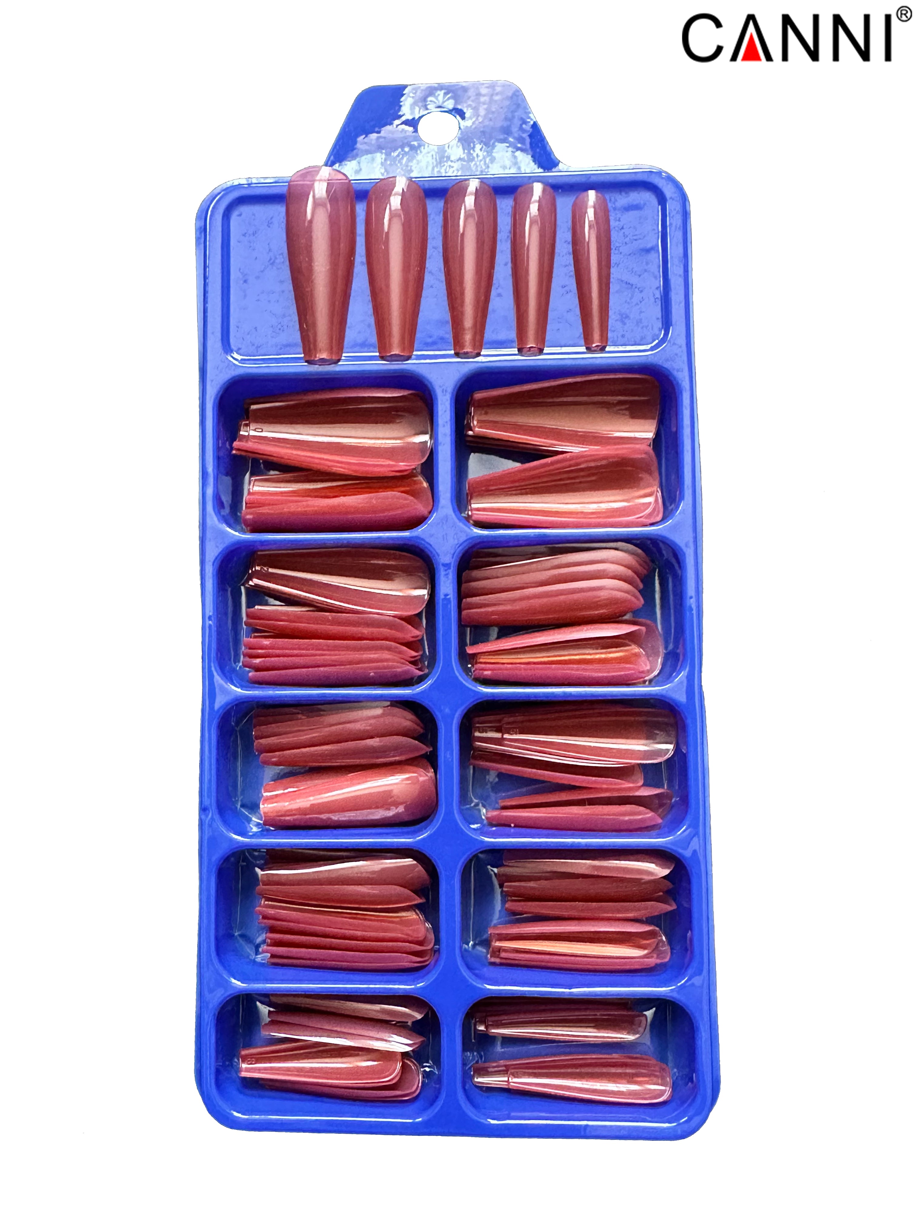 CANNI 100pcs Long Coffin False Full Cover #154