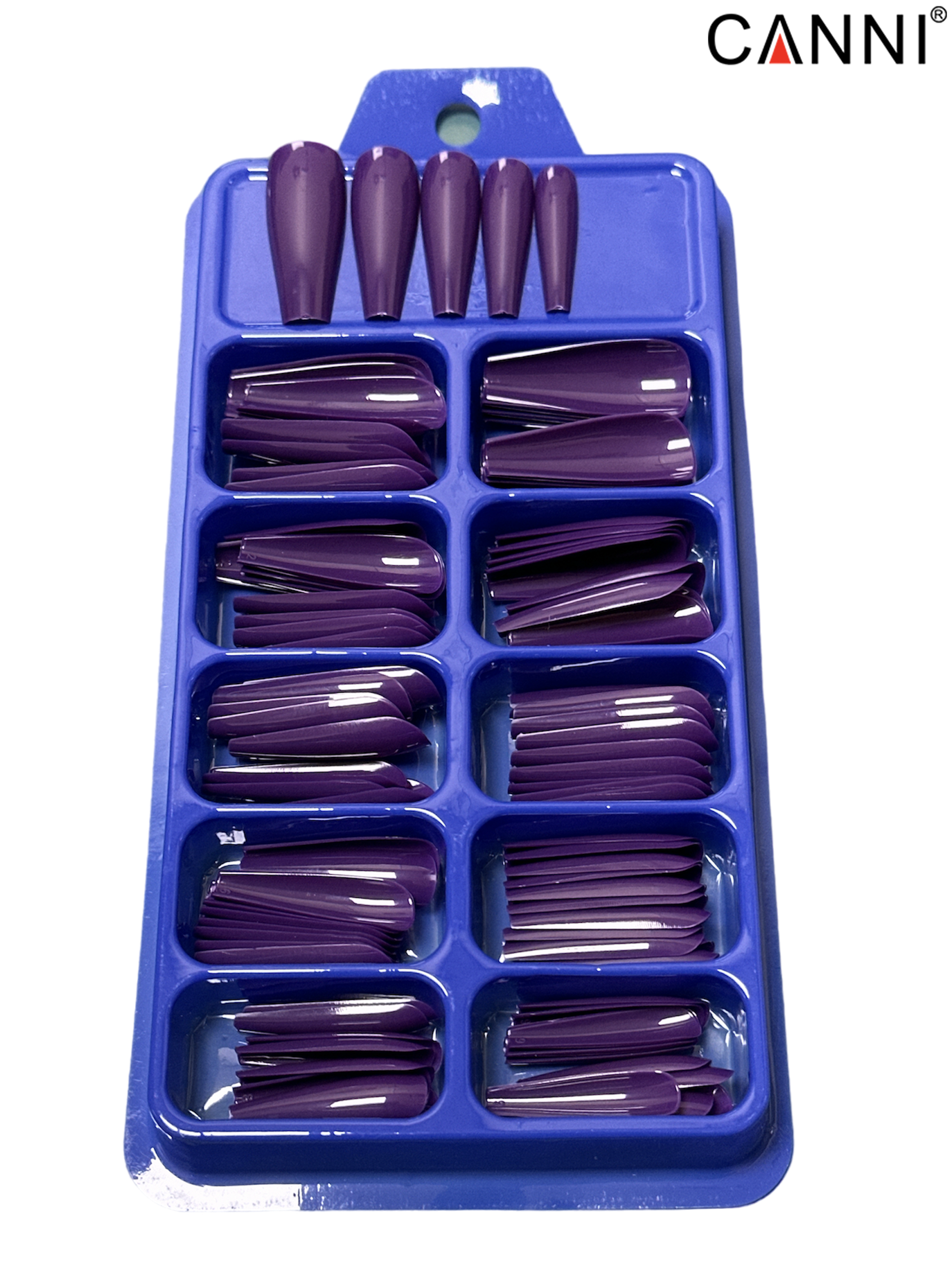 CANNI 100pcs Long Coffin False Full Cover #159