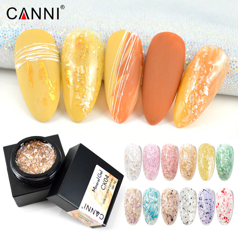 CANNI Mineral Gel UV / LED Nail Gel Polish 12 Shades, 5g