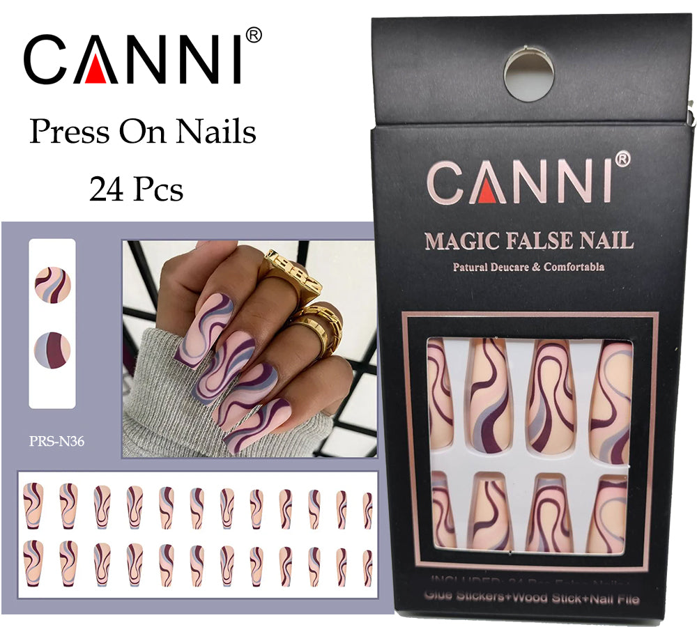 CANNI Press On Finger Nails - PRS-N36