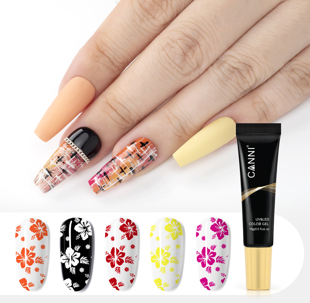 CANNI Stamping Gel UV / LED Nail Gel Varnish - 18 Colours