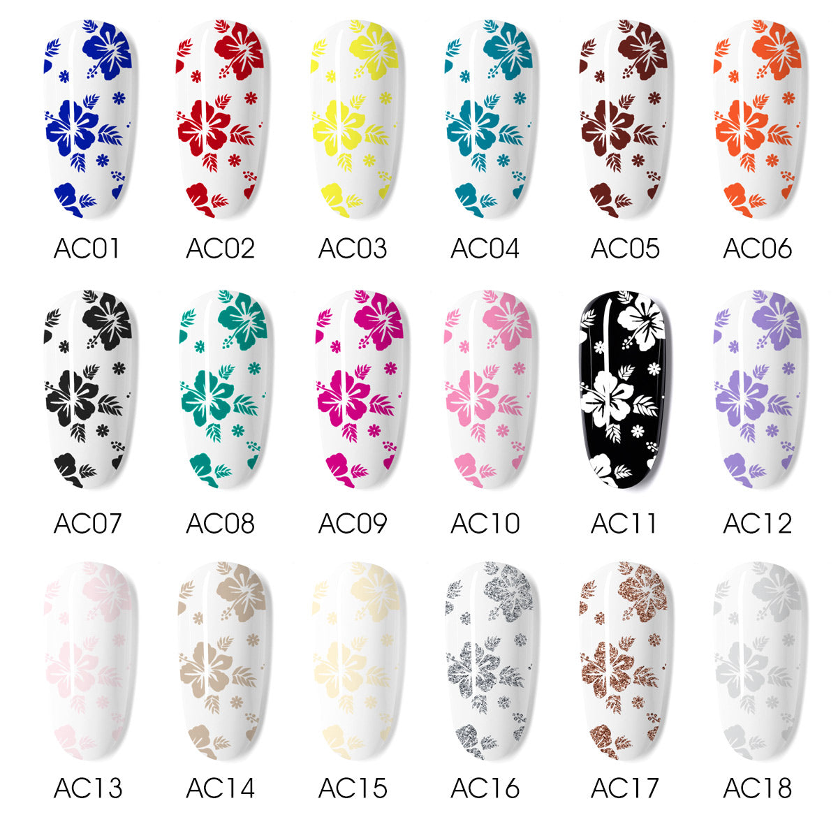 CANNI Stamping Gel UV / LED Nail Gel Varnish - 18 Colours