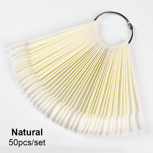 Nail Practicing Tips - Nail Colour Swatches - 50 Pcs