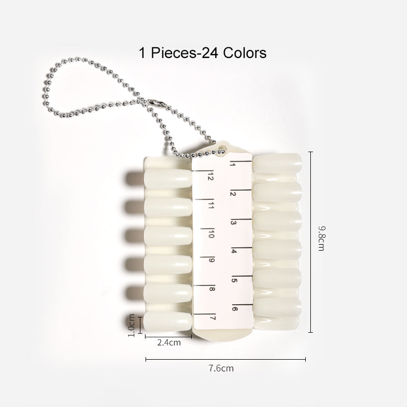 Nail Practicing Tips - Nail Colour Swatches - 24Tips / 36Tips