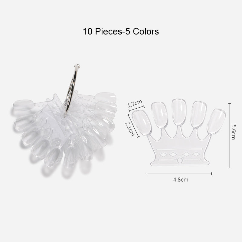 Nail Practicing Tips - Nail Colour Swatches - 50 Tips