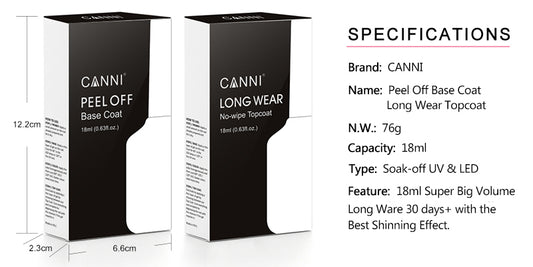 CANNI Reflective Disco UV/LED Nail Gel Polish Bundle