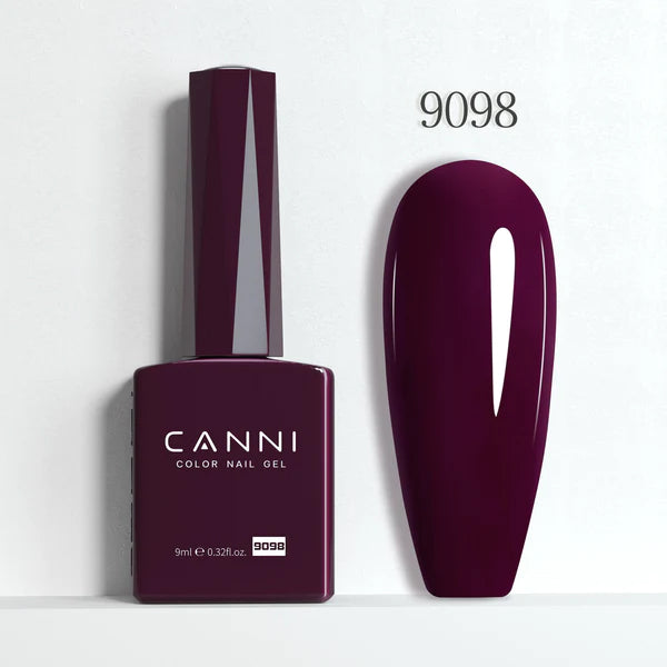 CANNI® Hema Free 9ml Nail Gel Polish Soak Off LED Colours Shades 9073 - 9144