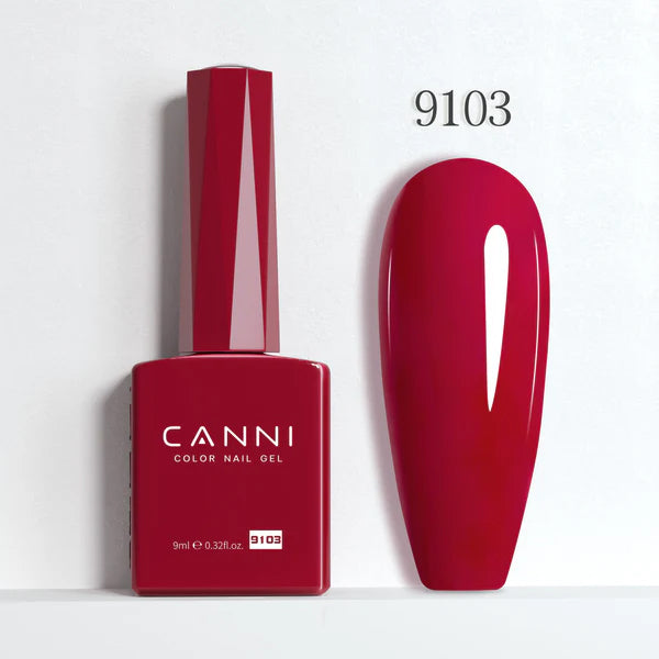 CANNI® Hema Free 9ml Nail Gel Polish Soak Off LED Colours Shades 9073 - 9144
