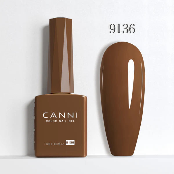 CANNI® Hema Free 9ml Nail Gel Polish Soak Off LED Colours Shades 9073 - 9144