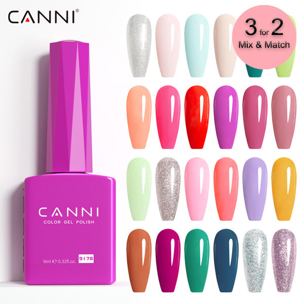 CANNI® Hema Free 9ml Nail Gel Polish Soak Off UV LED - 9169-9192