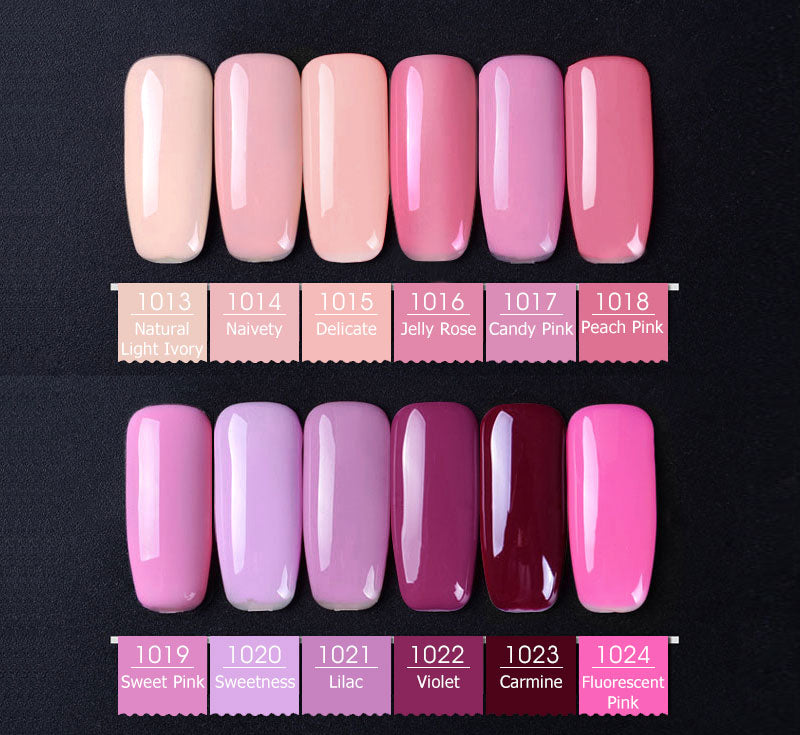 CANNI Premium Soak Off UV / LED Nail Gel Polish Shade 1001 - 1060