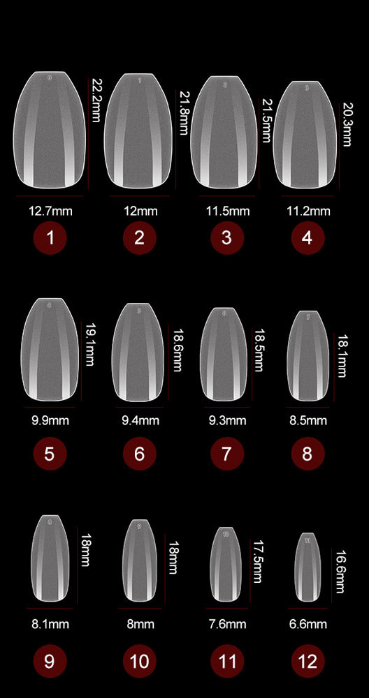 CANNI Matte Short Coffin - Soft Gel False Nail Tips