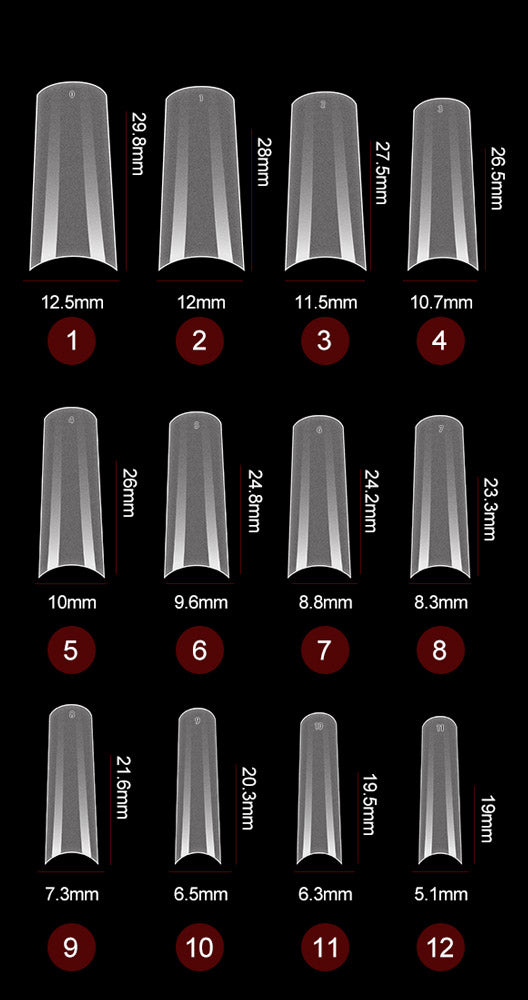 CANNI Matte French Nail - Soft Gel False Nail Tips