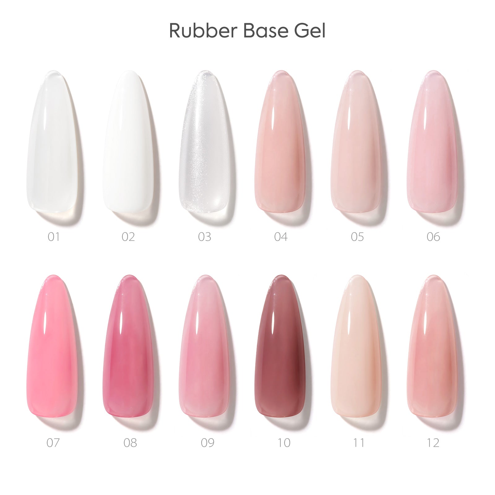 CANNI Colourful Rubber Base Gel - 9ml