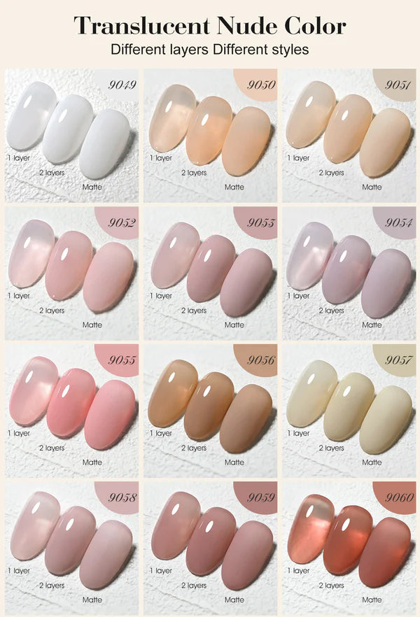 CANNI HEMA FREE 30pcs Nail Gel Polish Kit - CC3 (Translucent Series)