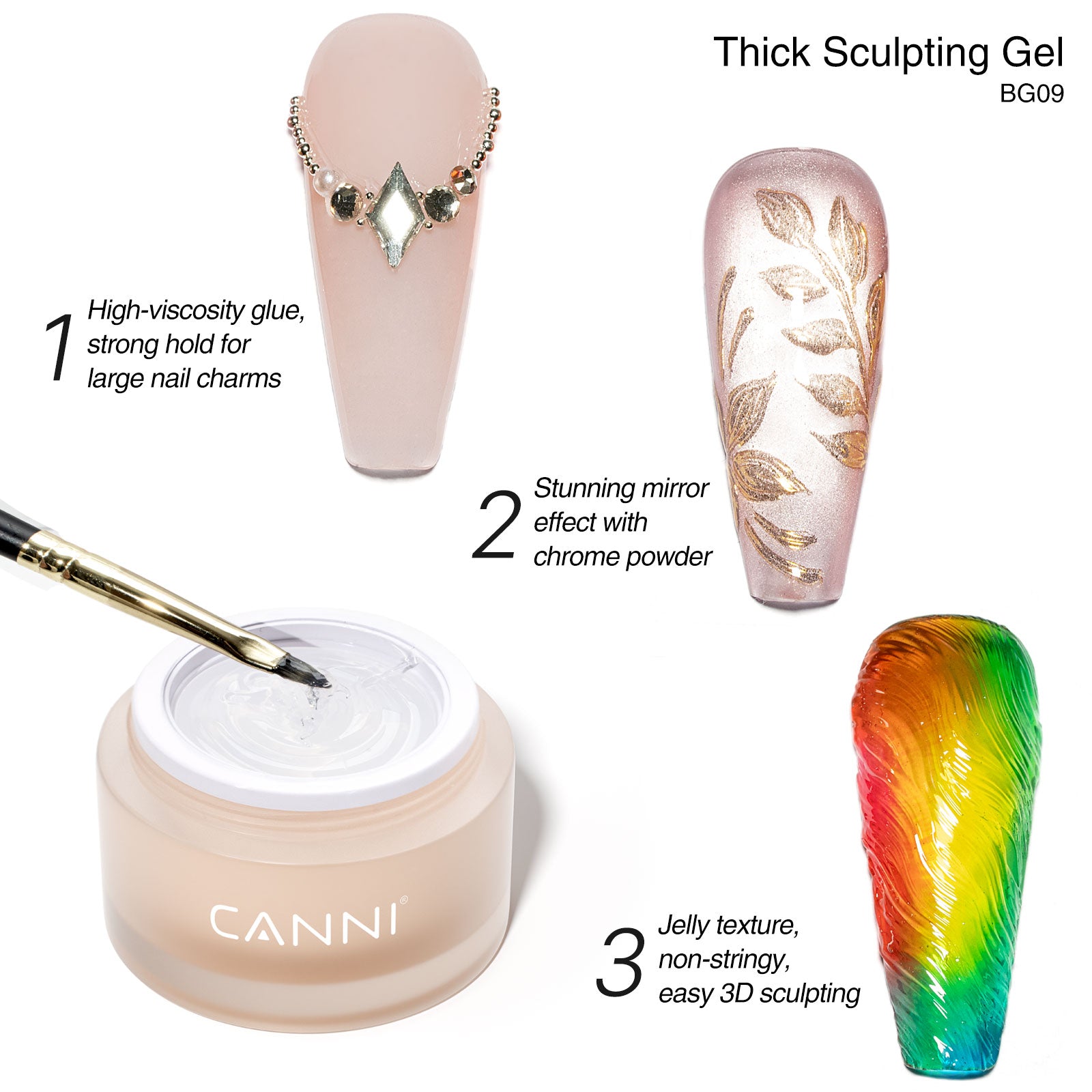 No-Wipe Sculpting Gel - Thick - BG09