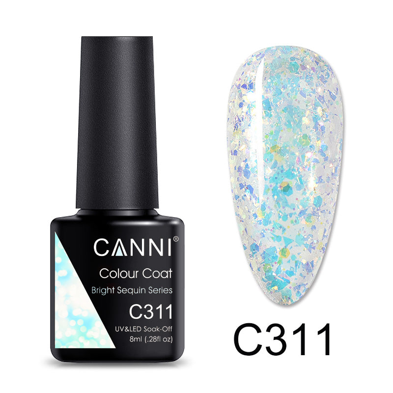 CANNI Luxury Lite UV / LED Nail Gel Varnish - 8ml (Shade C265 - C320)