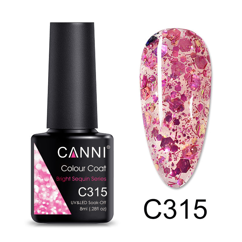 CANNI Luxury Lite UV / LED Nail Gel Varnish - 8ml (Shade C265 - C320)