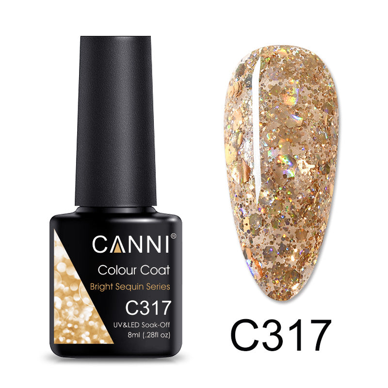 CANNI Luxury Lite UV / LED Nail Gel Varnish - 8ml (Shade C265 - C320)
