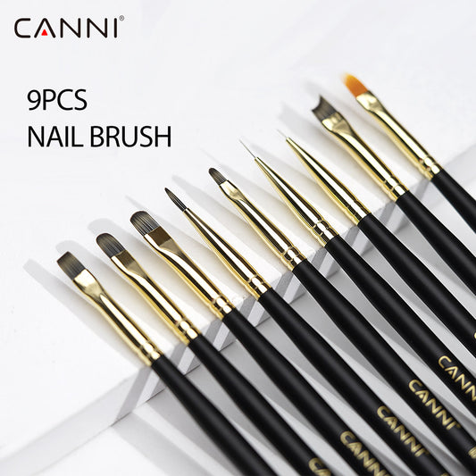 CANNI Nail Art Brush - Set of 9 Brushes