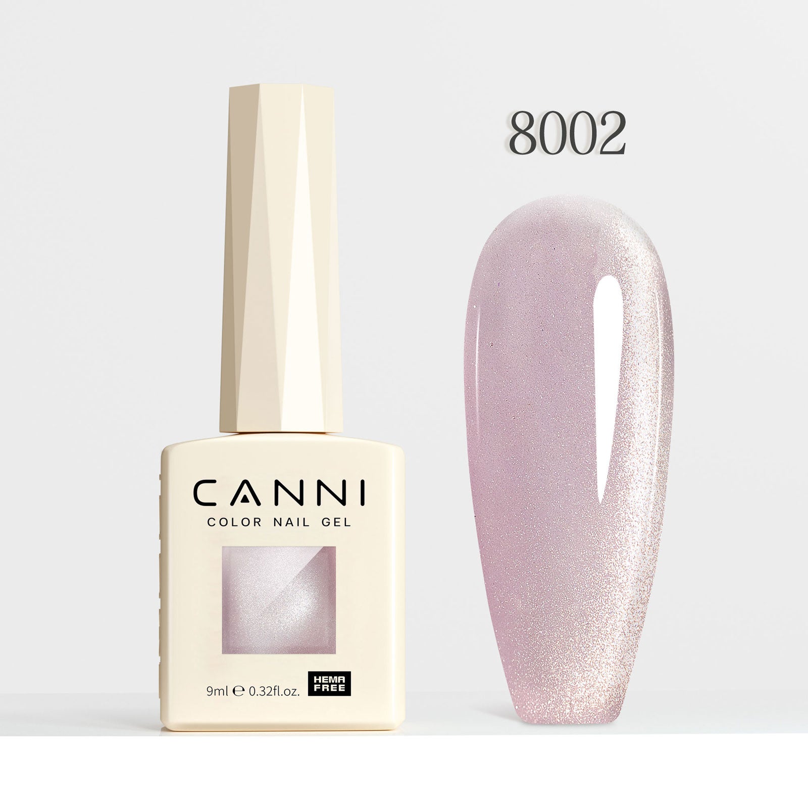 CANNI Hema Free Cat Eye & Glittered Nail Gel Polish Soak Off UV LED Nail Varnish Gel 9ml
