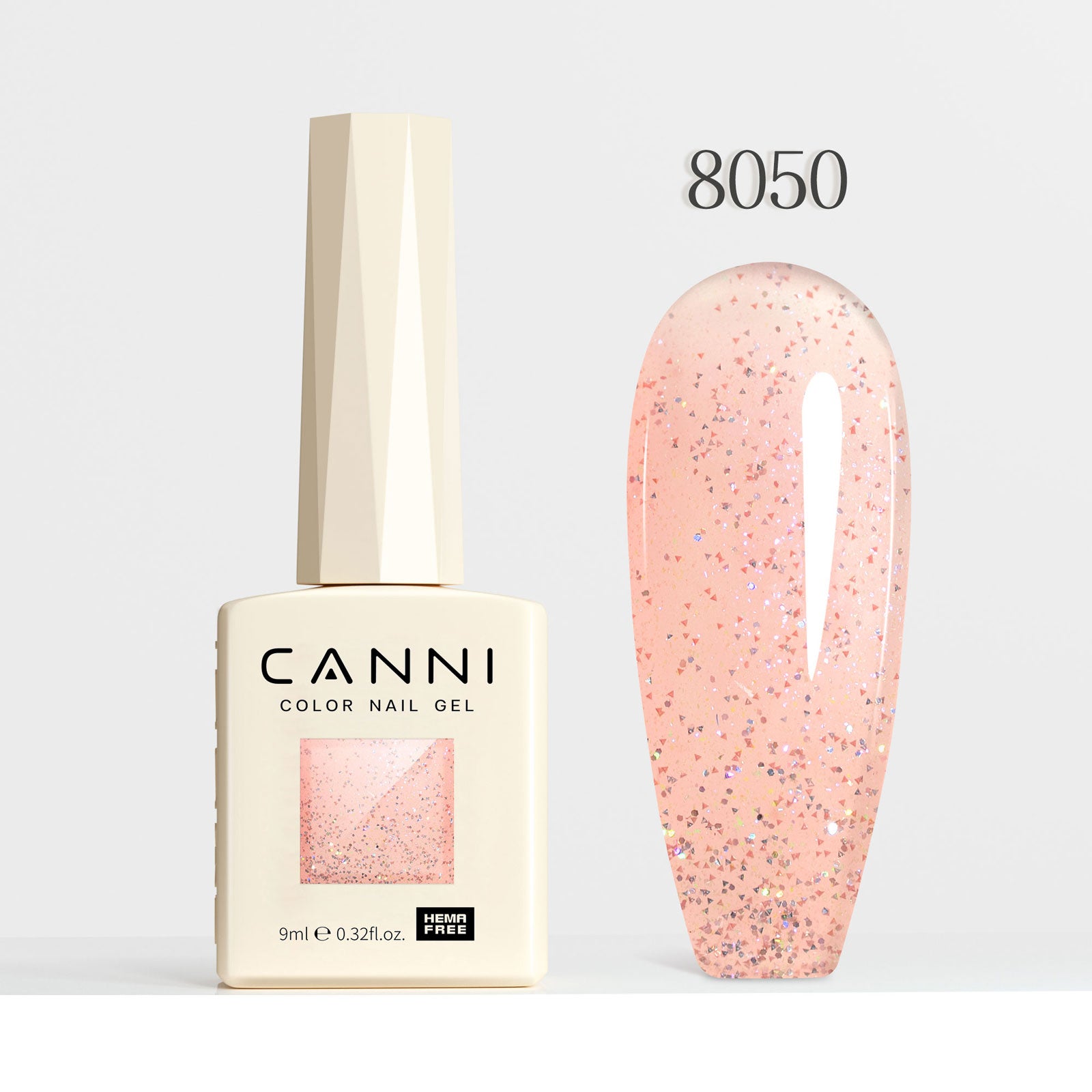 CANNI Hema Free Cat Eye & Glittered Nail Gel Polish Soak Off UV LED Nail Varnish Gel 9ml
