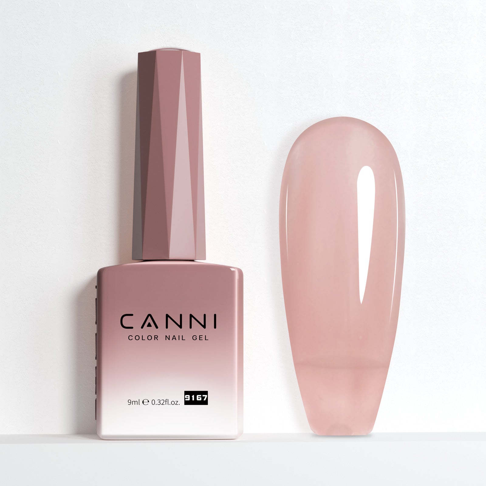 CANNI® Hema Free 9ml Nail Gel Polish Soak Off UV LED Jelly Nude Shades 9145-9168