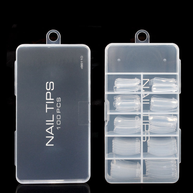 Acrylic Nails Tips Moulds For Hard Jelly UV Poly Gel Gum - 100 pcs