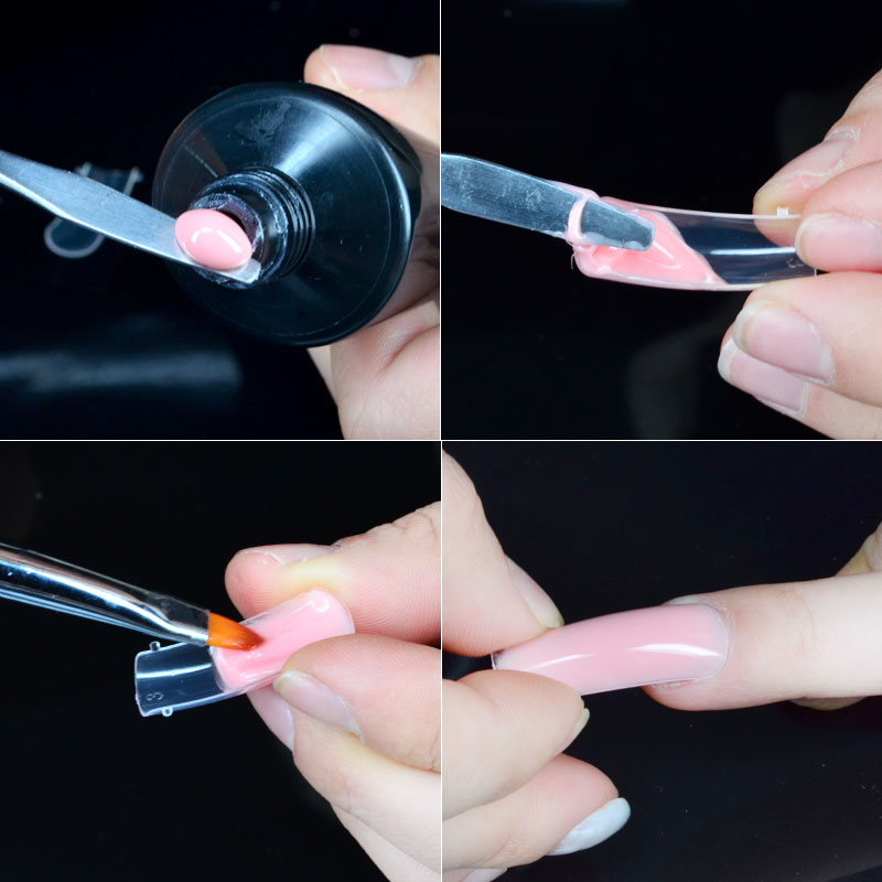 Acrylic Nails Tips Moulds For Hard Jelly UV Poly Gel Gum - 100 pcs