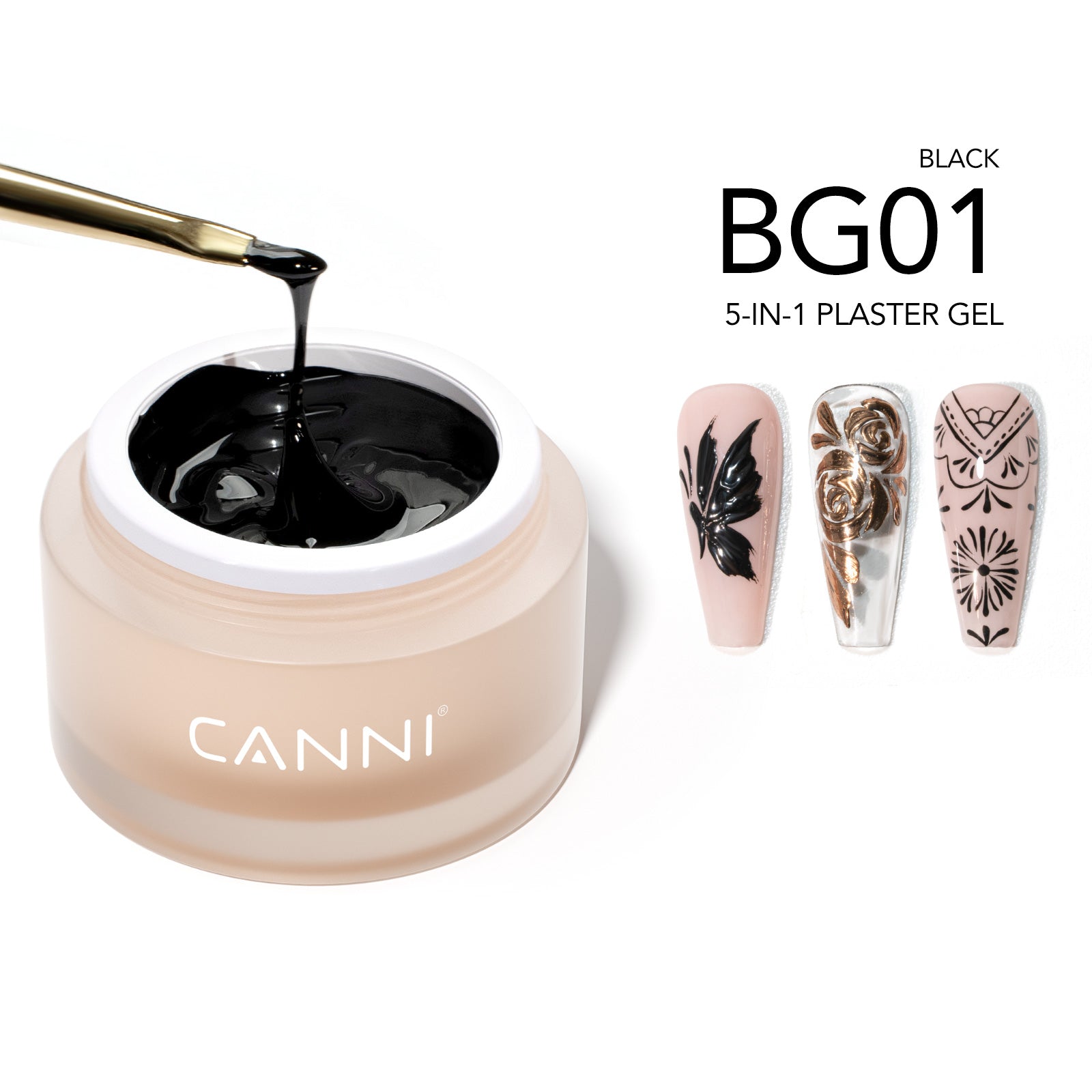 5-in-1 Plaster Gel Black / White