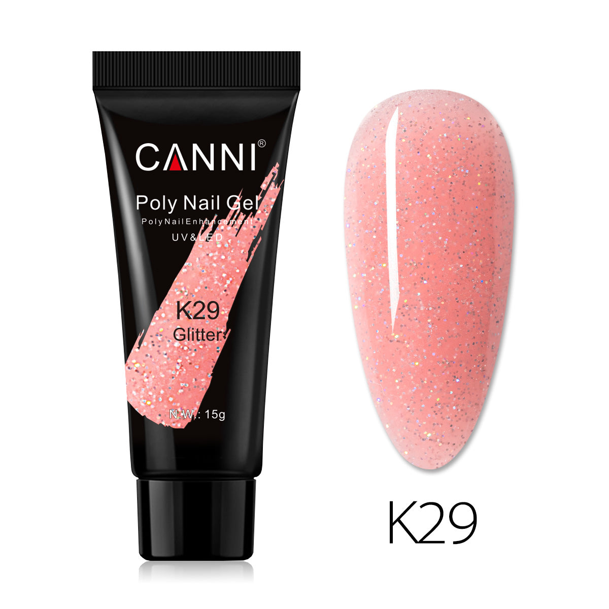 CANNI 15ml Poly Gel UV LED Soak Off Nail Extension Builder Gel False Nails