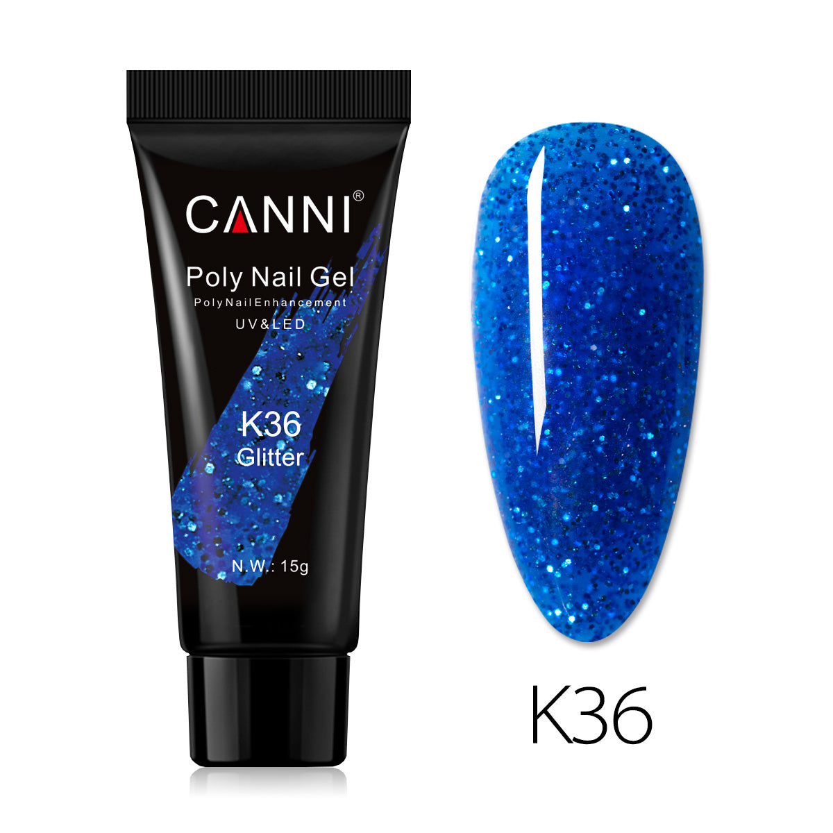 CANNI 15ml Poly Gel UV LED Soak Off Nail Extension Builder Gel False Nails