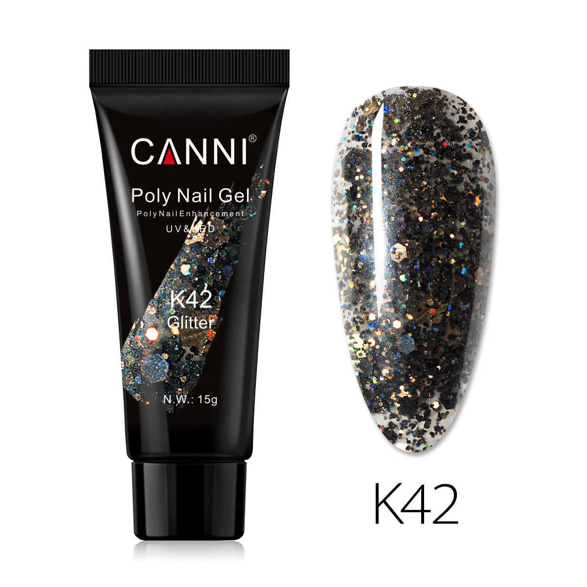 CANNI 15ml Poly Gel UV LED Soak Off Nail Extension Builder Gel False Nails