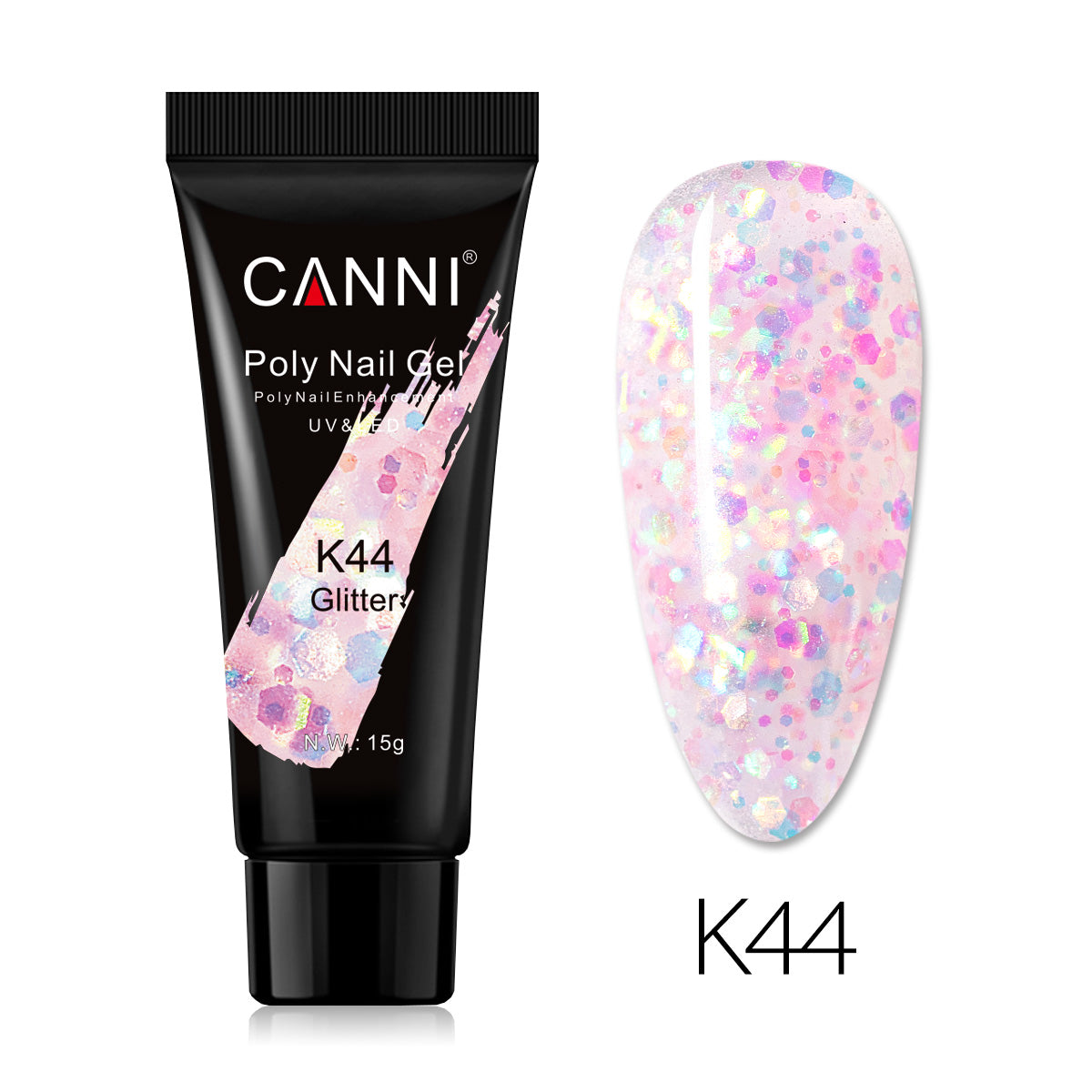 CANNI 15ml Poly Gel UV LED Soak Off Nail Extension Builder Gel False Nails