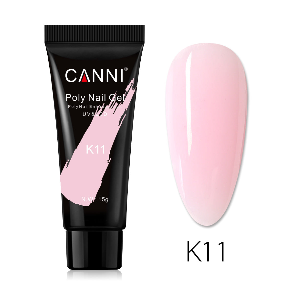 CANNI 15ml Poly Gel UV LED Soak Off Nail Extension Builder Gel False Nails