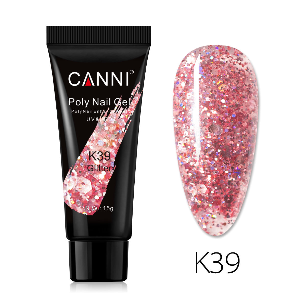 CANNI 15ml Poly Gel UV LED Soak Off Nail Extension Builder Gel False Nails