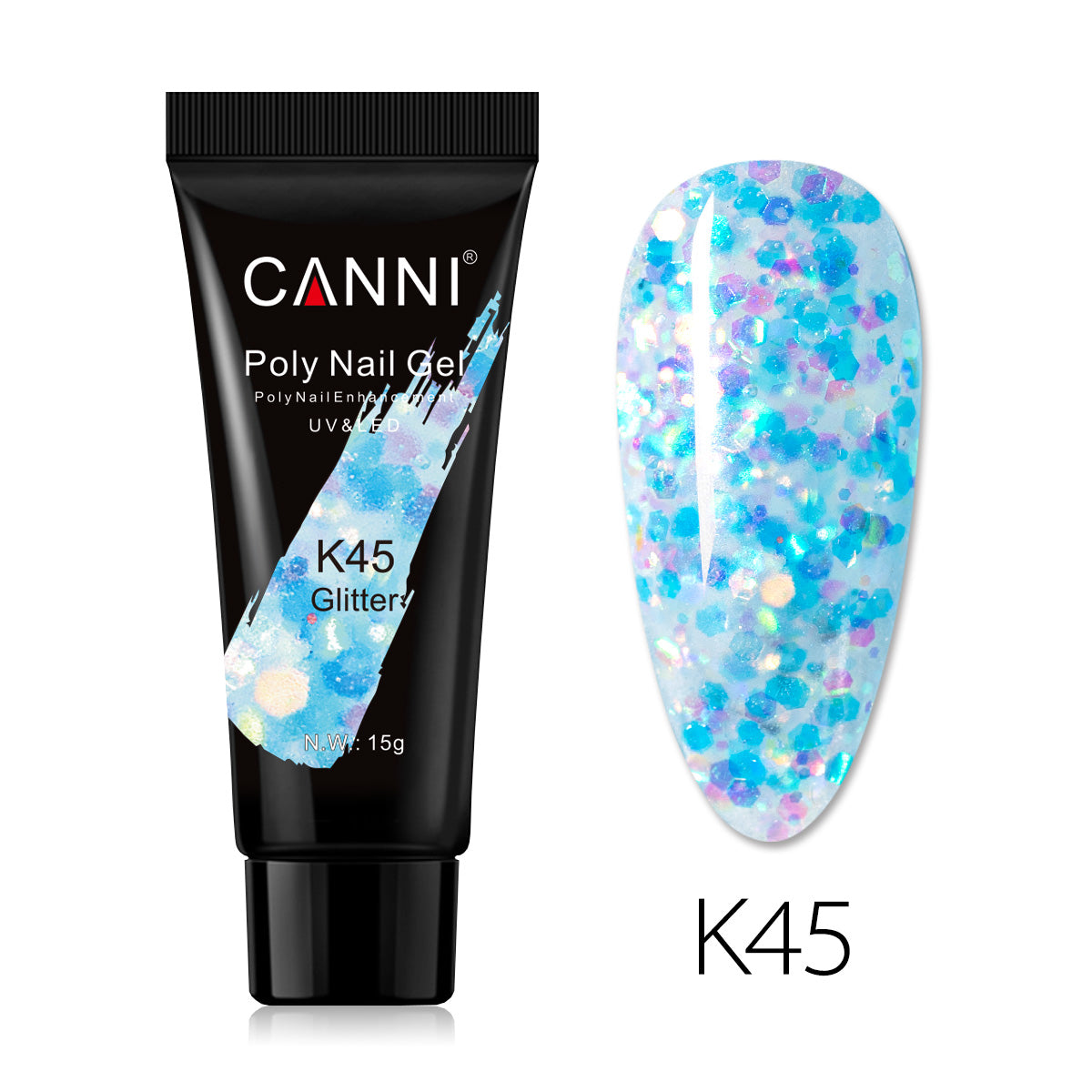 CANNI 15ml Poly Gel UV LED Soak Off Nail Extension Builder Gel False Nails