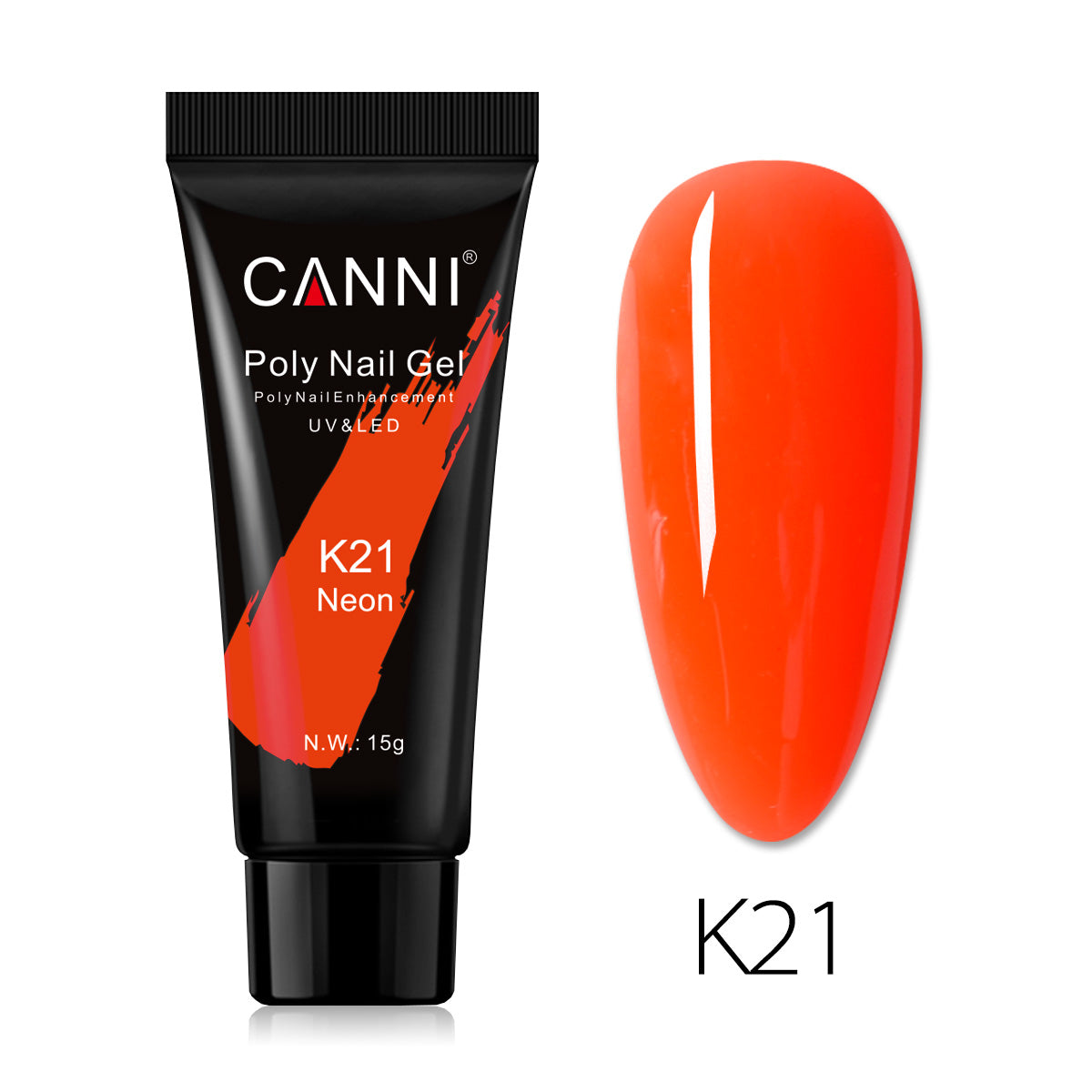 CANNI 15ml Poly Gel UV LED Soak Off Nail Extension Builder Gel False Nails