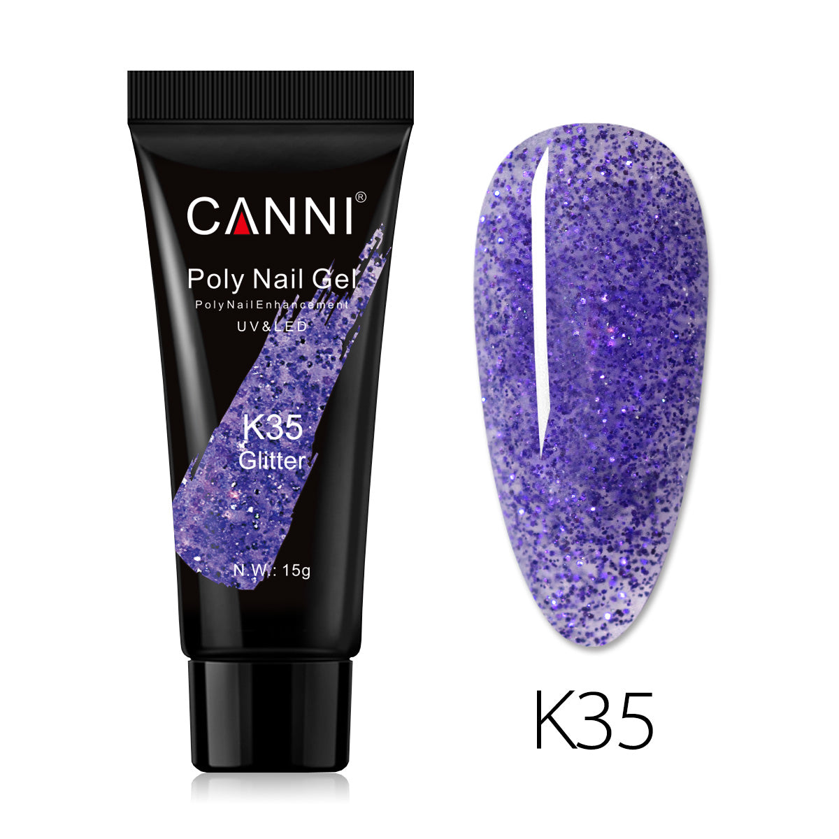 CANNI 15ml Poly Gel UV LED Soak Off Nail Extension Builder Gel False Nails