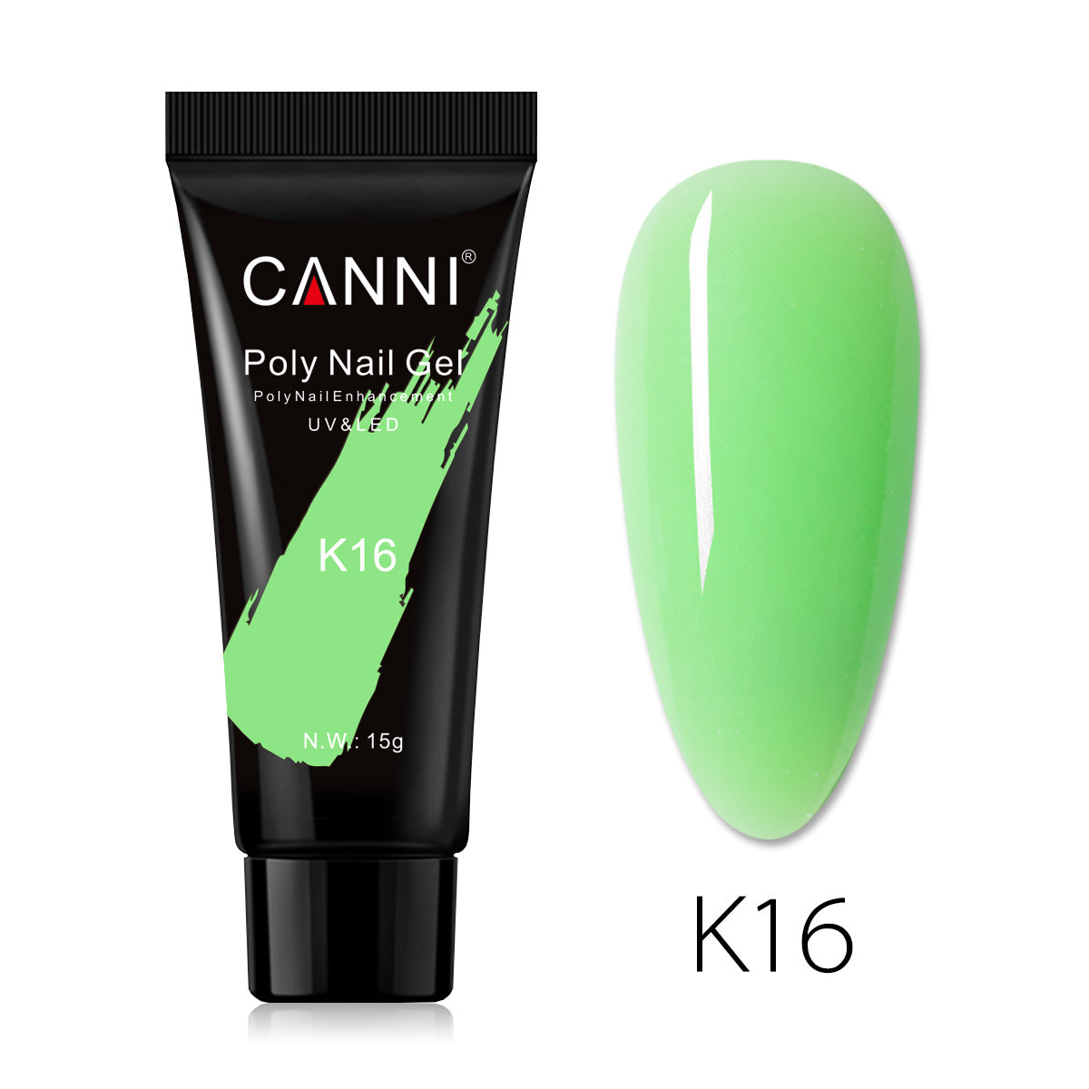 CANNI 15ml Poly Gel UV LED Soak Off Nail Extension Builder Gel False Nails