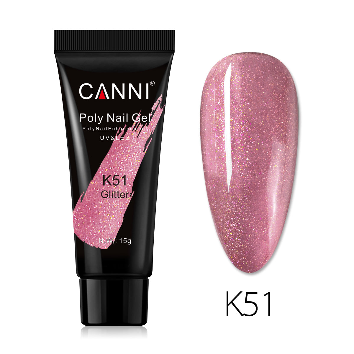 CANNI 15ml Poly Gel UV LED Soak Off Nail Extension Builder Gel False Nails
