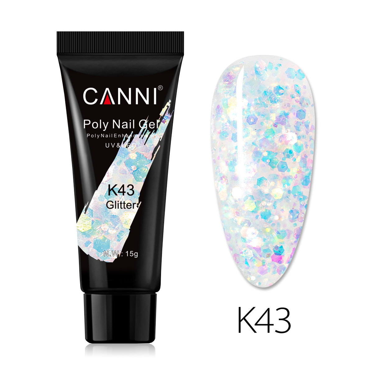 CANNI 15ml Poly Gel UV LED Soak Off Nail Extension Builder Gel False Nails