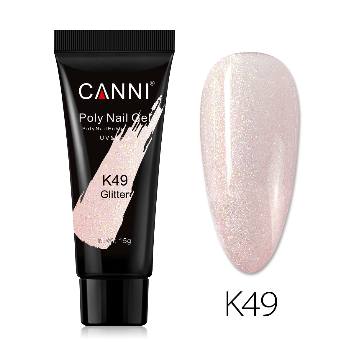 CANNI 15ml Poly Gel UV LED Soak Off Nail Extension Builder Gel False Nails