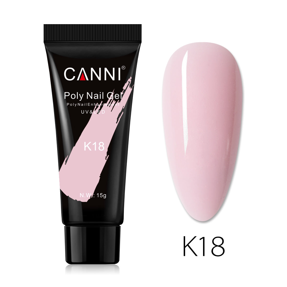 CANNI 15ml Poly Gel UV LED Soak Off Nail Extension Builder Gel False Nails