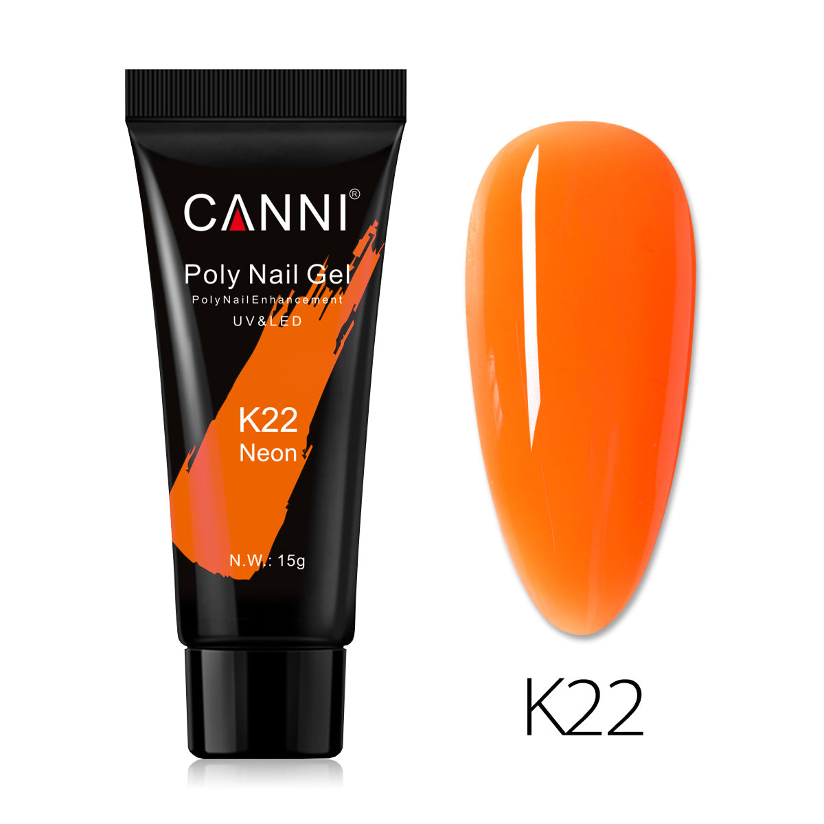 CANNI 15ml Poly Gel UV LED Soak Off Nail Extension Builder Gel False Nails