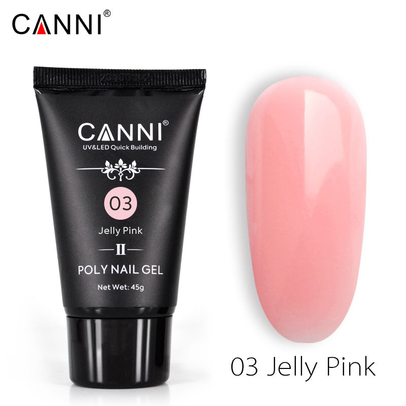 CANNI 45g Poly Gel II Quick Building Natural Nail Extension Gel Camouflage UV/LED