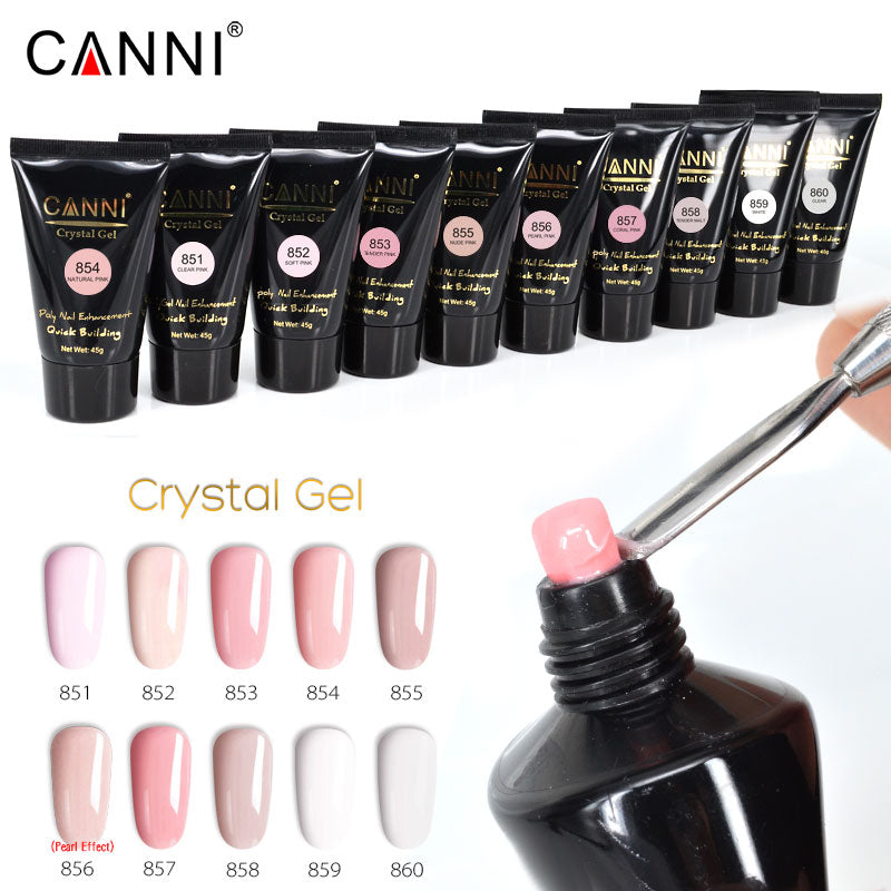 CANNI 45g Poly Gel Quick Building Natural Nail Extension Gel Camouflage UV/LED