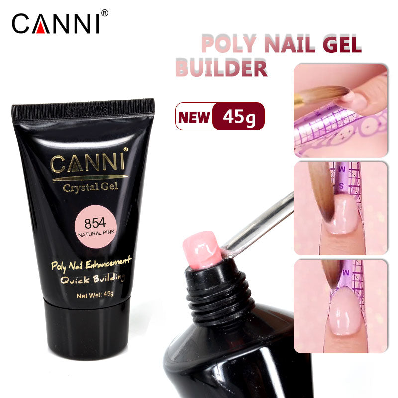CANNI 45g Poly Gel Quick Building Natural Nail Extension Gel Camouflage UV/LED