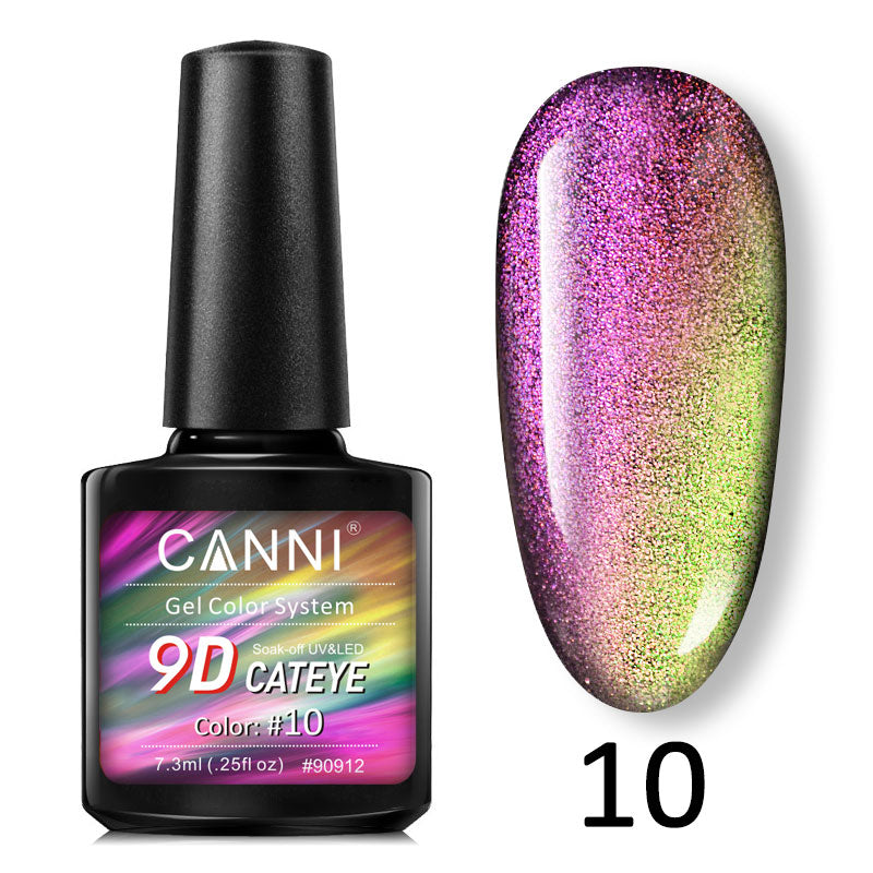 CANNI® 9D Cat Eye Nail Gel Polish Galaxy Magnetic UV / LED Soak Off